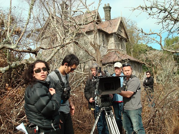 Under The Mountain film set